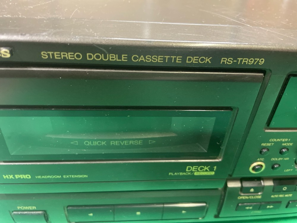 technics rs tr979 dual cassette
