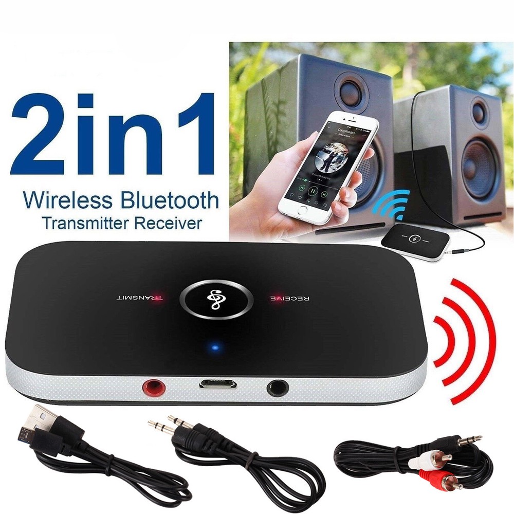 Bluetooth Transmitter Receiver, Wireless Transmitter for TV PC MP3 Gym Airplane