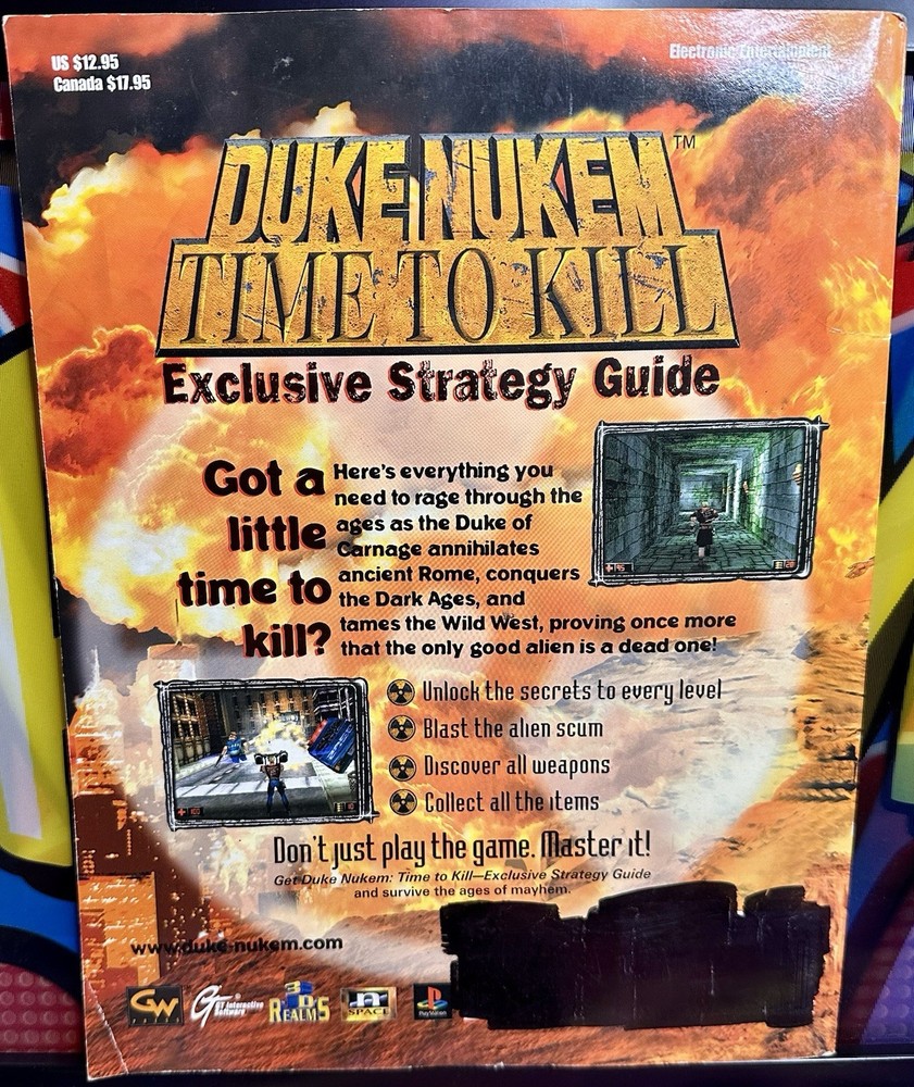 👨 Duke Nukem Time To Kill Exclusive Strategy Guide Authentic Official ✅