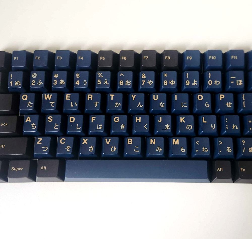 DROP + GMK RedSuns Blue Samurai Base Keycap Set — 84 Keys • Cherry Profile •
