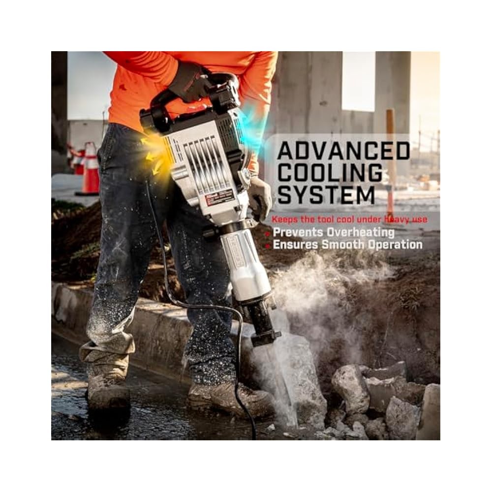 Professional Demolition Hammer, Powerful Concrete Breaker for All Projects