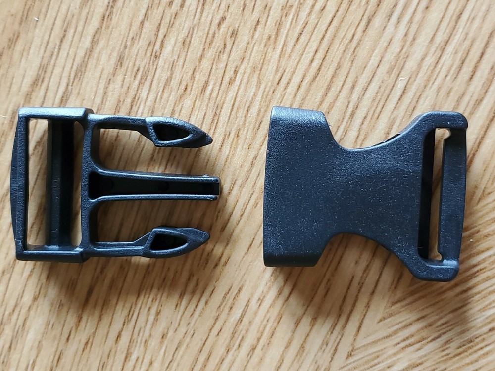 Plastic Strap Side Webbing Release Buckle Clasp 1'' Molle Bacpack Heavy Duty