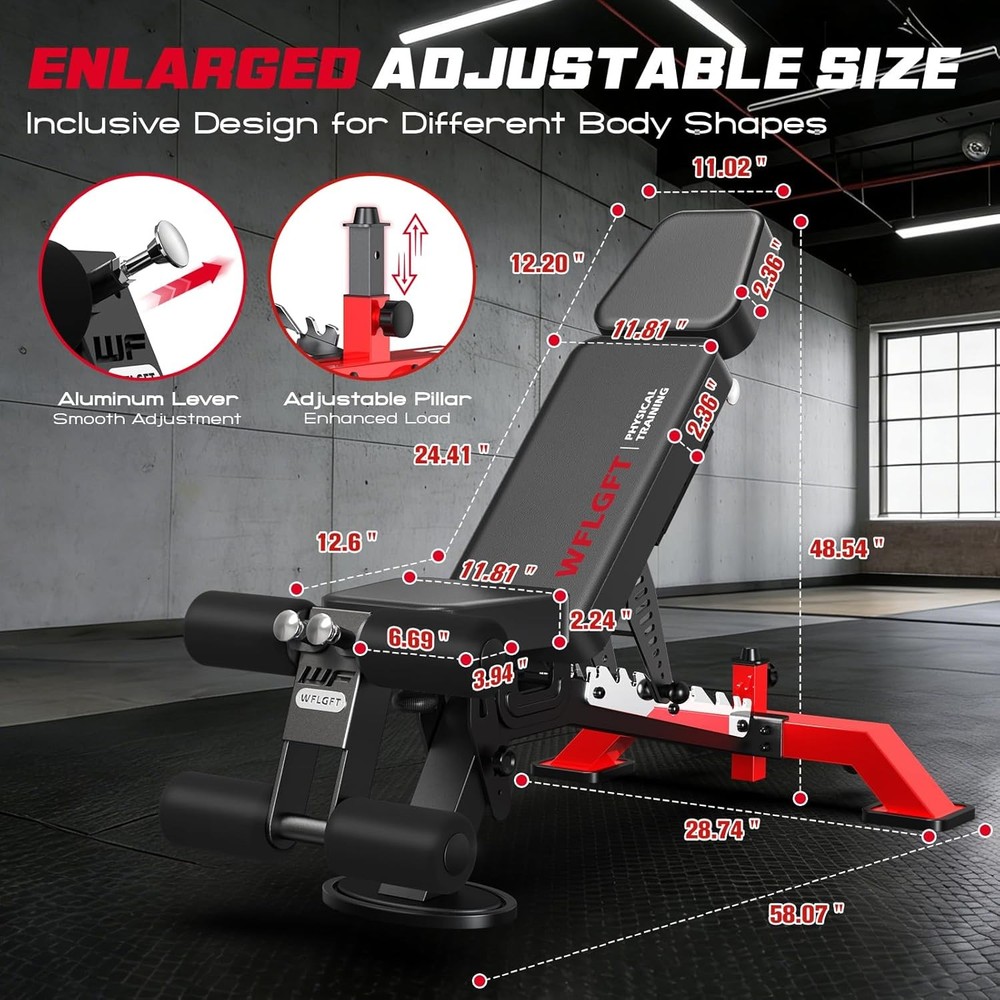Adjustable Weight Bench Foldable Incline Bench Foldable Dumbbell Bench Home Gym
