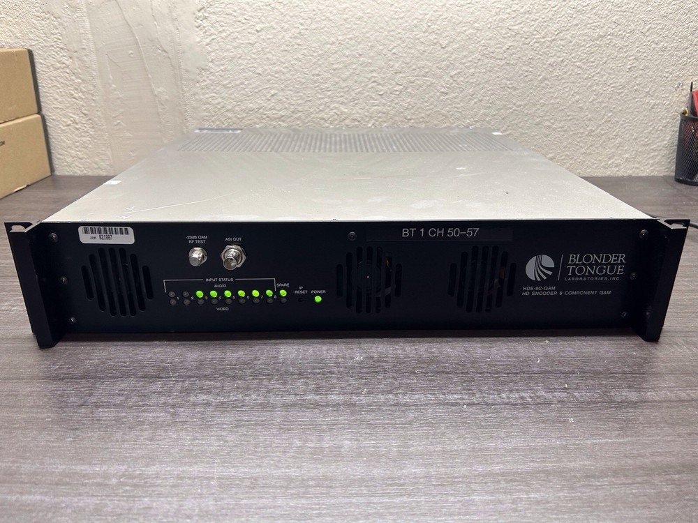 Blonder Tongue HDE-8C-QAM HD Encoder 8 Component QAM               #D584