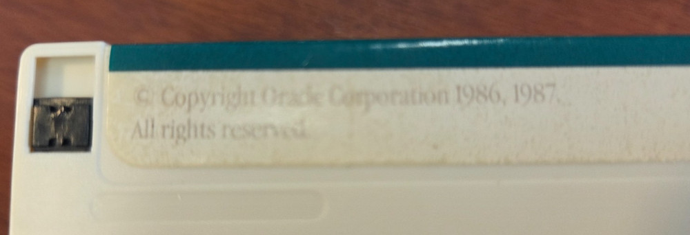 1987 Oracle Database Installation Software 3.5" Discs Total of 11 Discs