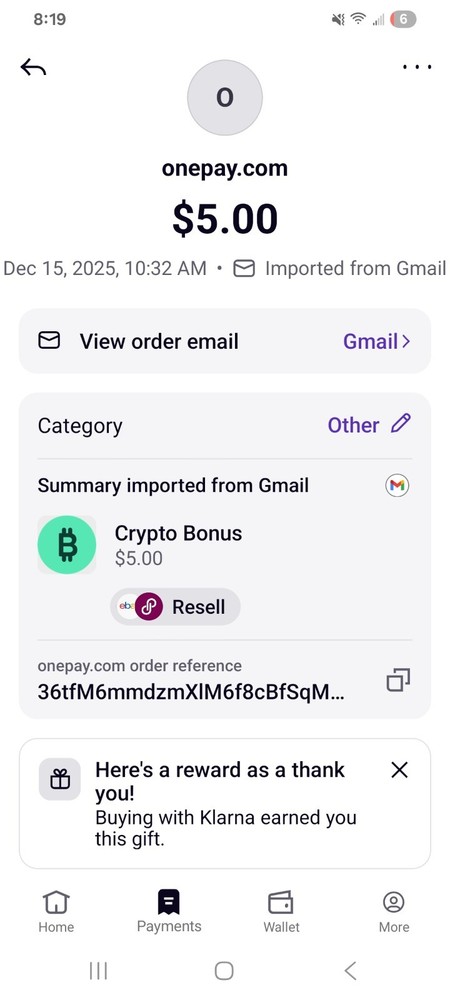Crypto Bonus, digital,  2nd owner