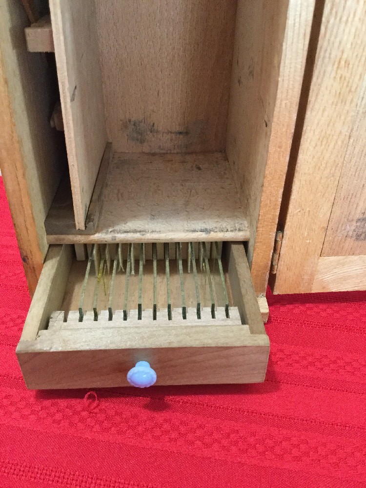 LUMEX No3 MICROSCOPE IN FITTED WOODEN BOX