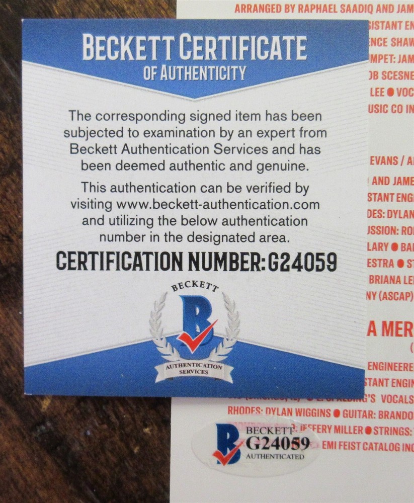 John Legend Signed CD Booklet - Beckett BAS
