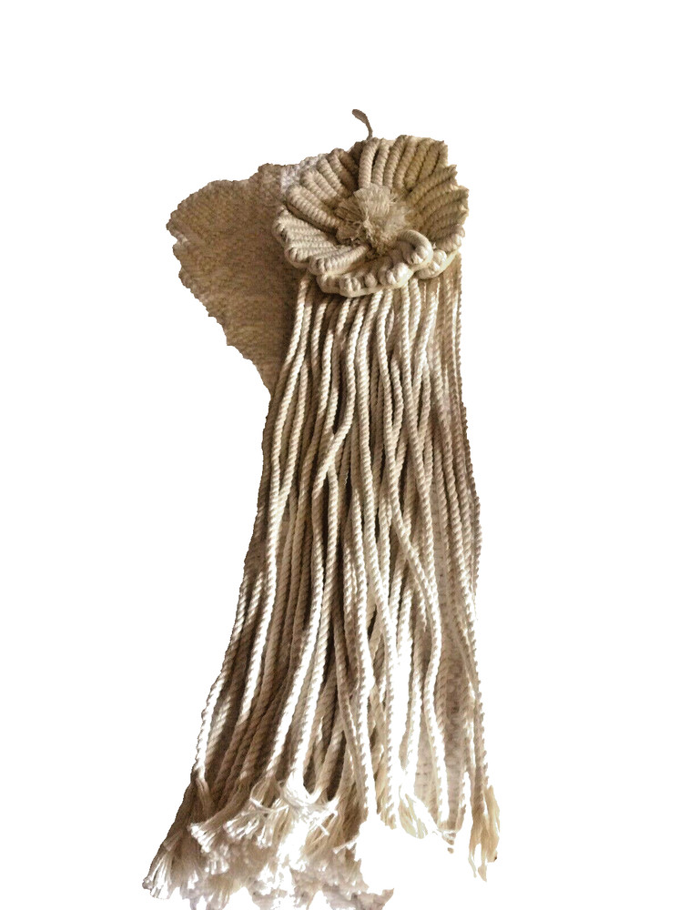 Wall Decor Macrame Wall Art  “Cream Sunflower”