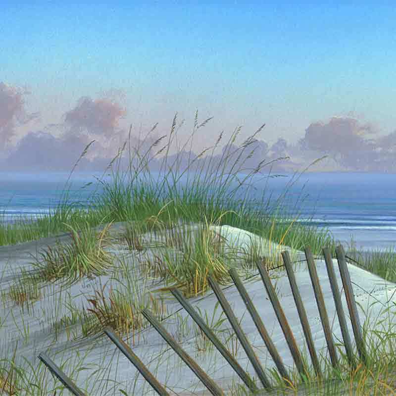 Seascape Tile Backsplash Mike Brown Beach Art Ceramic Mural MBA028