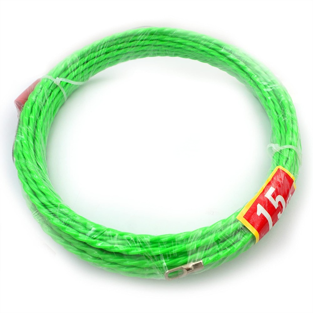 Fish Tape 49ft Wire Fishing Tools Cable Pulling Wire 4.5mm Diameter Ideal For Ca