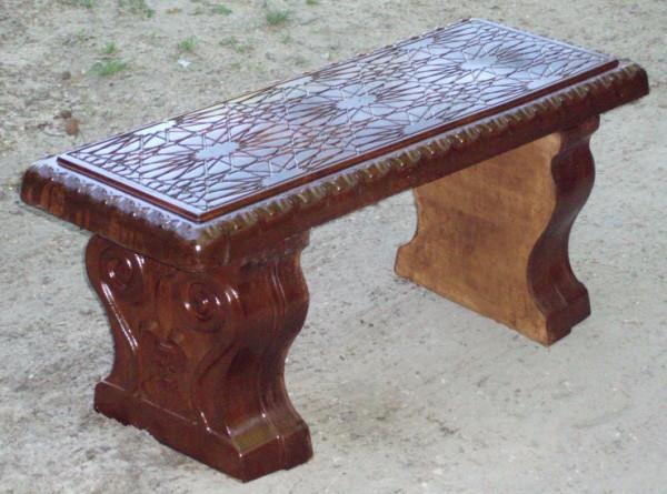 Concrete Bench Leg Mold Large Scroll mold Heavy Duty 3/16" Plastic