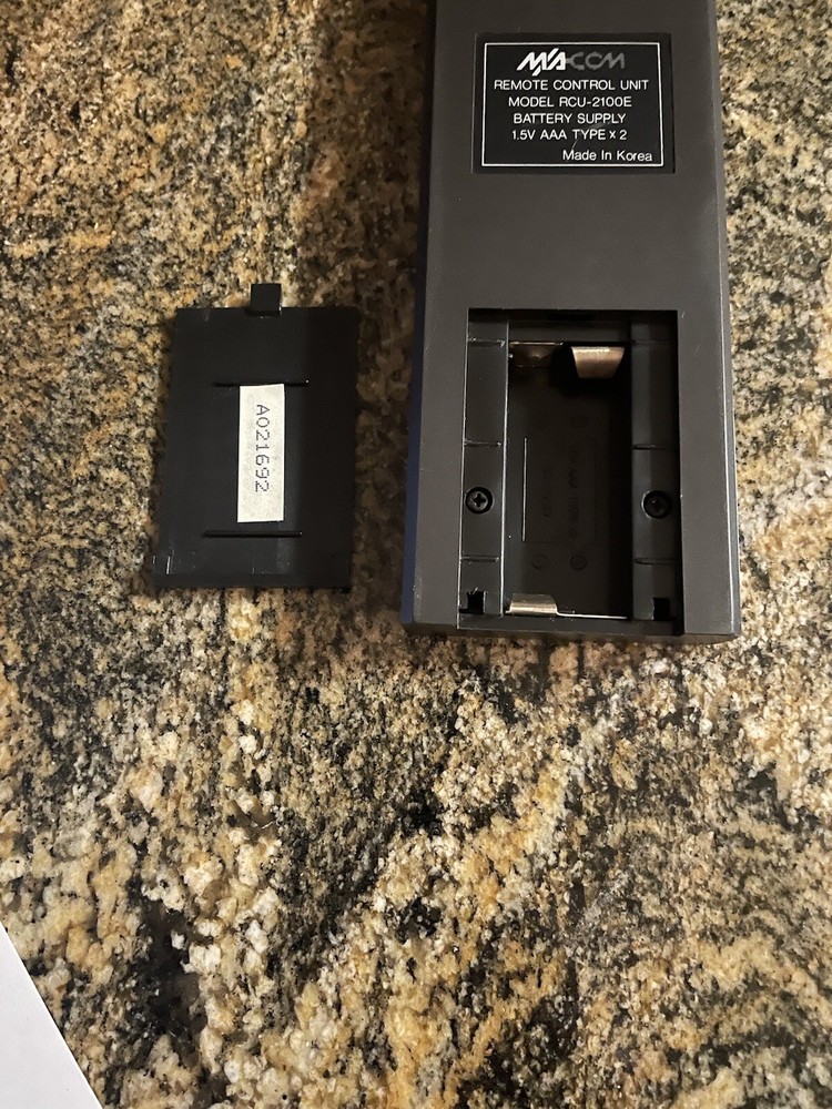 Macom RCU-2100E Satellite Receiver TV Remote Control