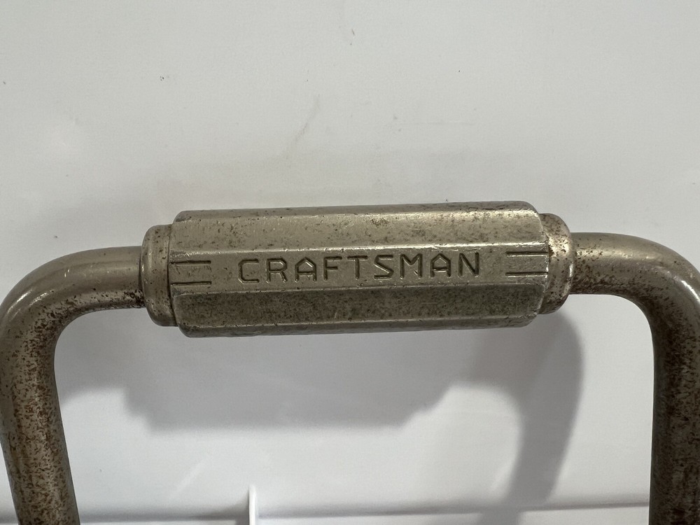 Vtg Craftsman Hand Drill Fully Functional Manual Drill. Metal Handle