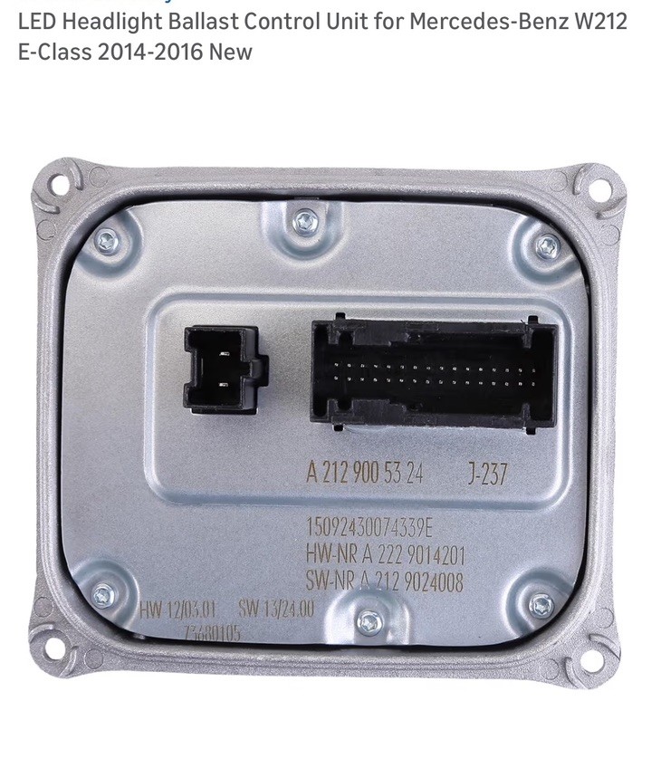 For Benz W212 E Class 2014-2016 LED Headlight Ballast Control UNIT A2129005324