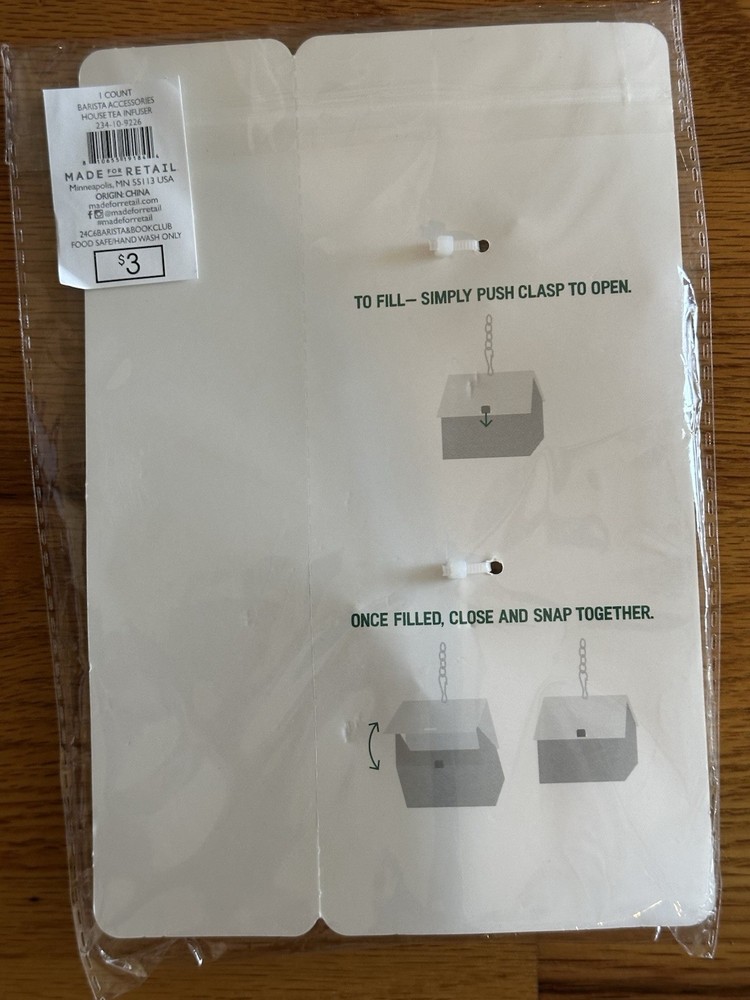 Target Bullseye House Tea Diffuser & Bookmark