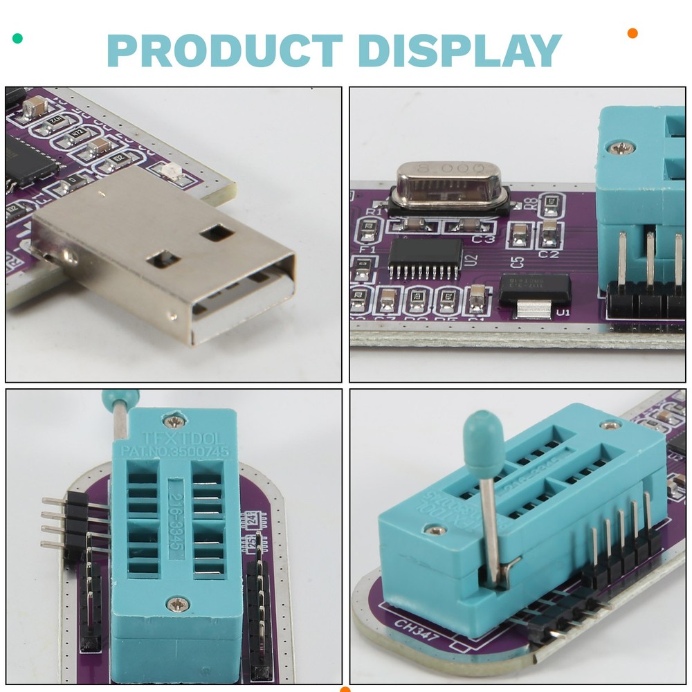 CH347 High Speed Programming Module 24 EEPROM 25 SPI FALSH Support 7817