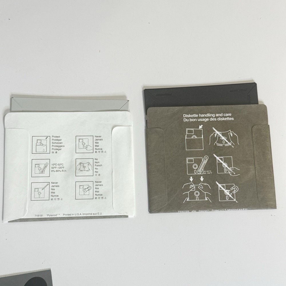Polaroid Palette IBM PC XT Image Recording System Software 5.25 Disk Vintage