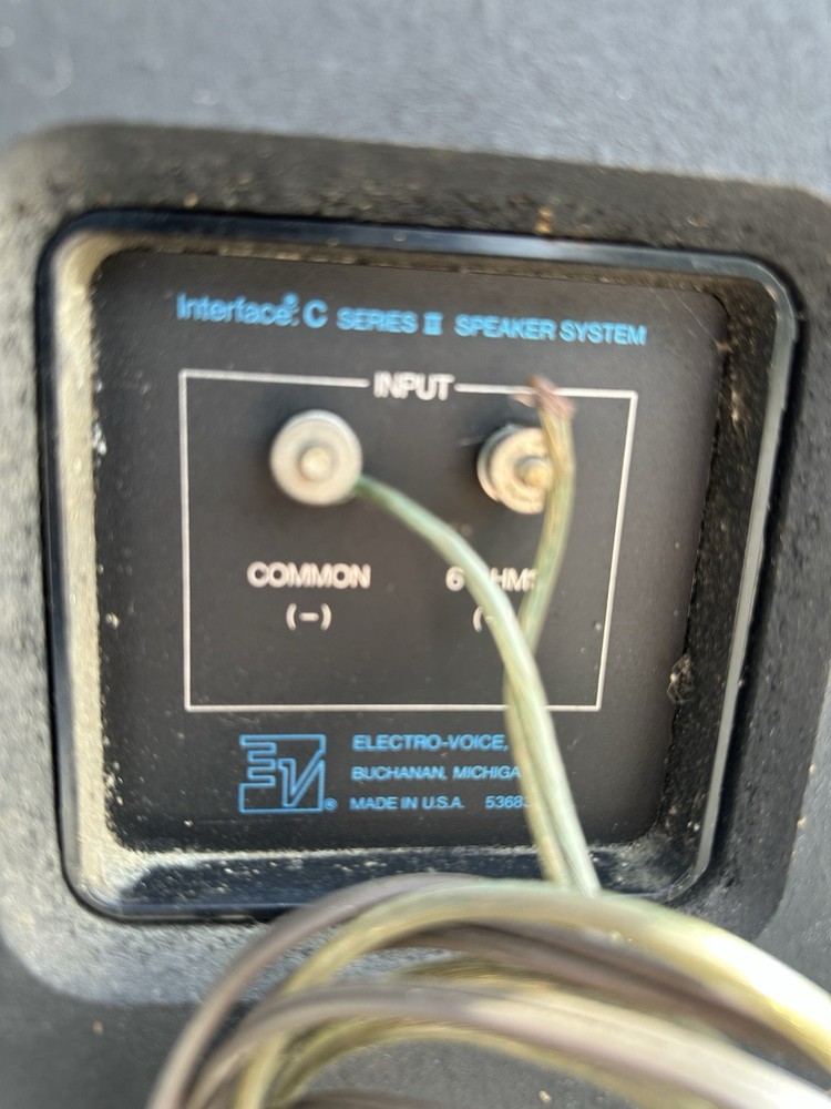 EV Electrovoice Interface C Series II Speakers Untested As Is