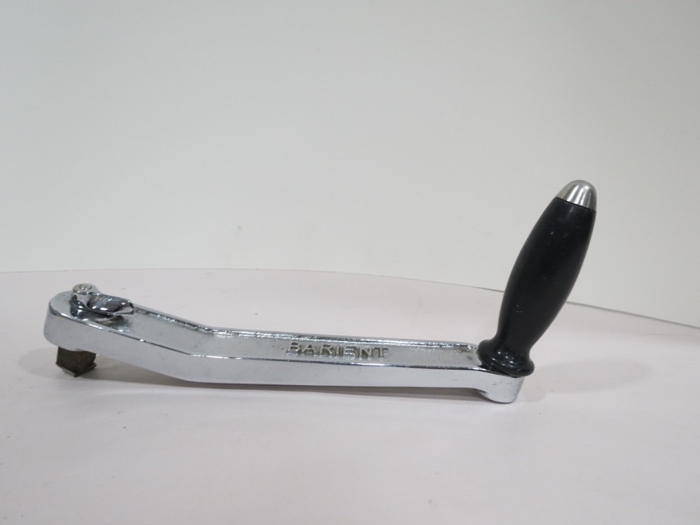 BARIENT 11" LOCKING WINCH HANDLE CHROME W/ BLACK HANDLE