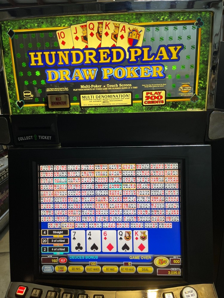 IGT Hundred Play Draw Poker Multi Games