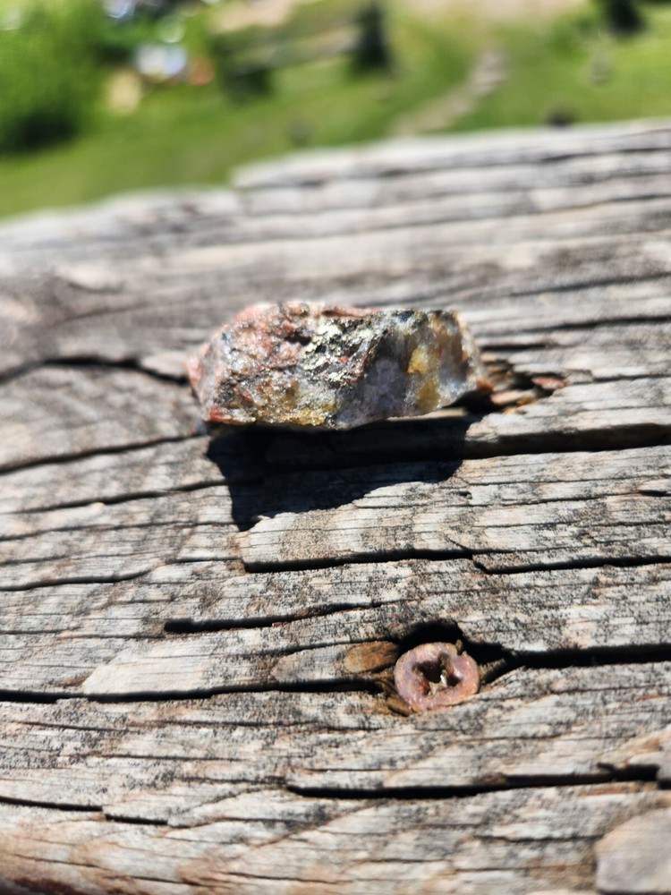 Granite gold rock specimen