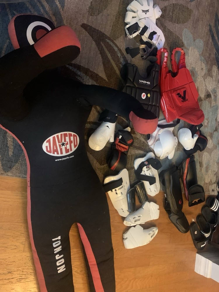Mixed Martial Arts Training Dummy And Sparring Gear