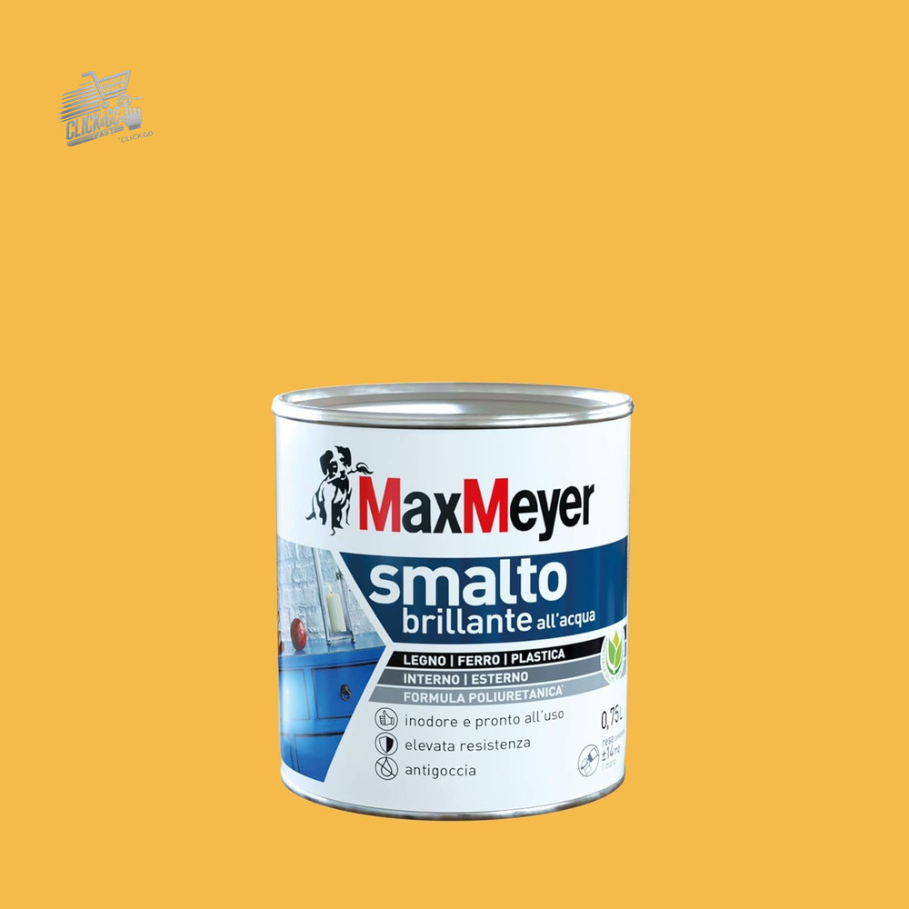 Glossy Yellow Polyurethane Water Enamel Summer 0.75L