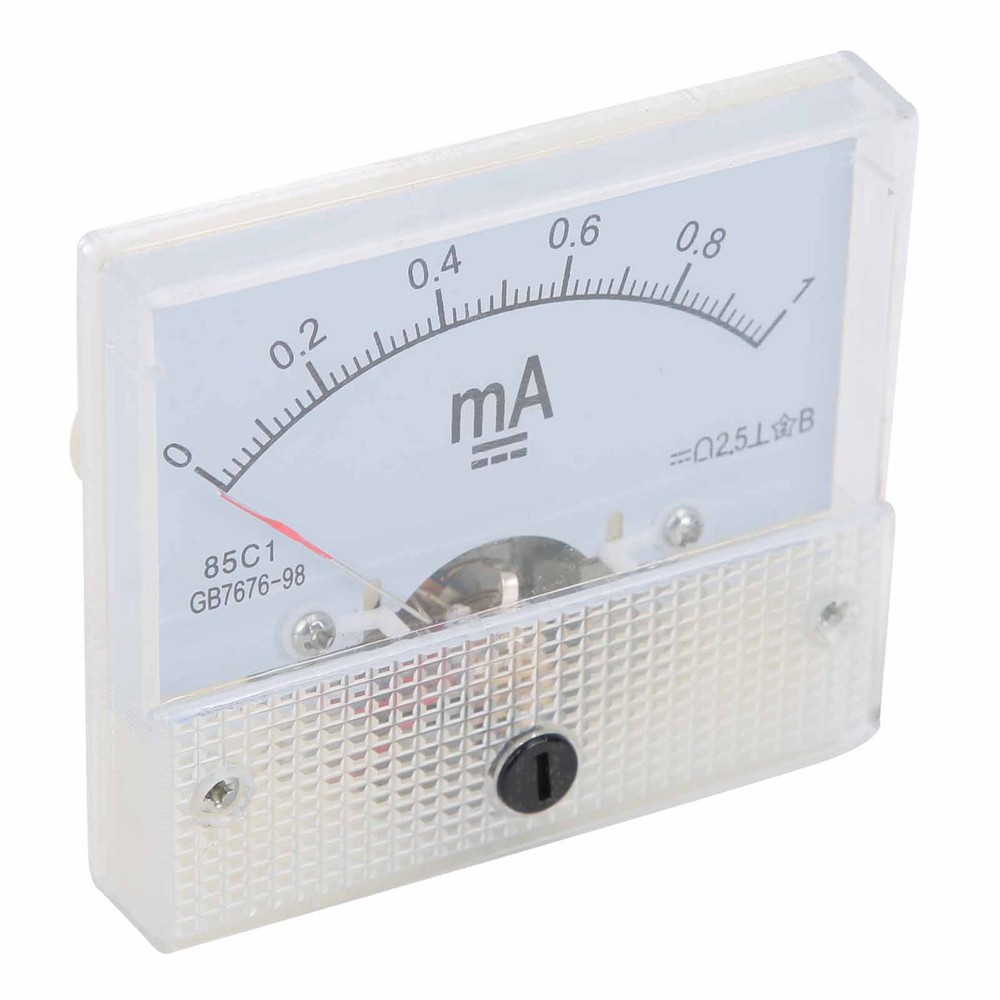 85C1 DC 0~1MA Pointer DC Ammeter Current Measuring Meter Pointer DC Ammeter