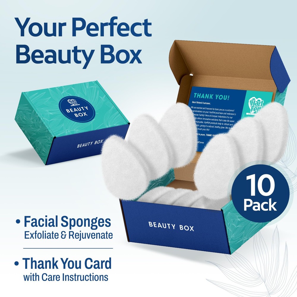 [10 Pack] Regular Exfoliating Sponge for - Daily Cleansing Scrubber - Buf Dir...