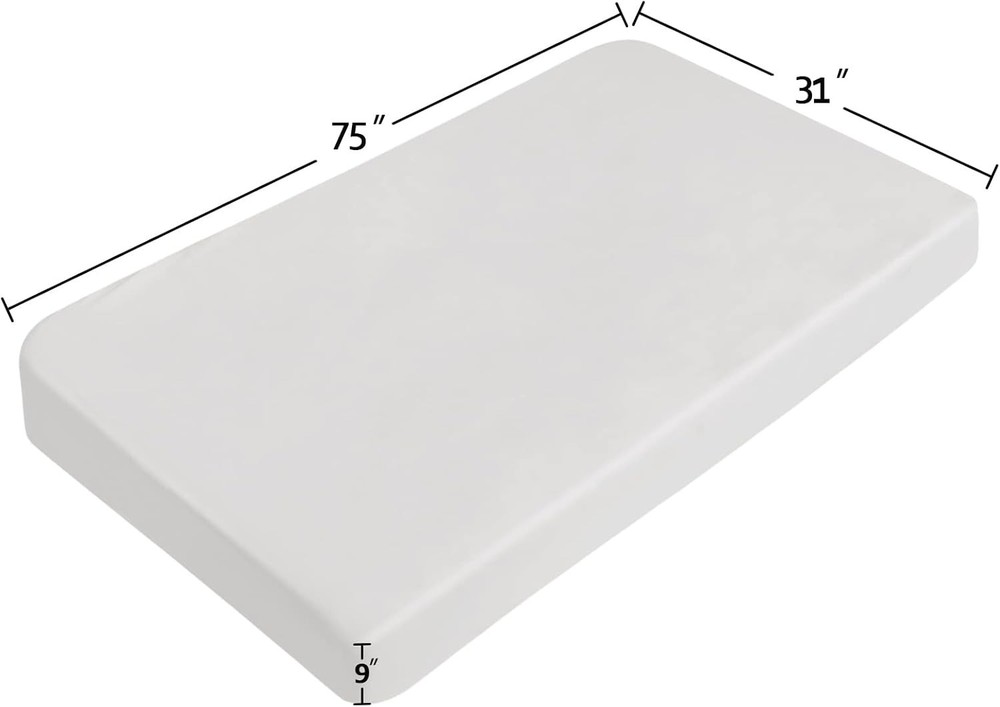 Breathable Microfiber Cot Size Sheet 31" x 75" - Ideal for Sensitive Skin