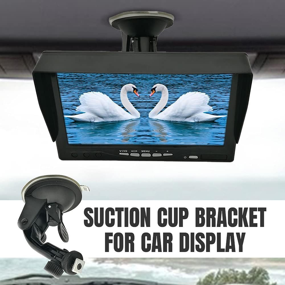 Windshield/Suction Cup Mount Bracket for 7 Inch Display, Dash Cam GPS Holder, Re