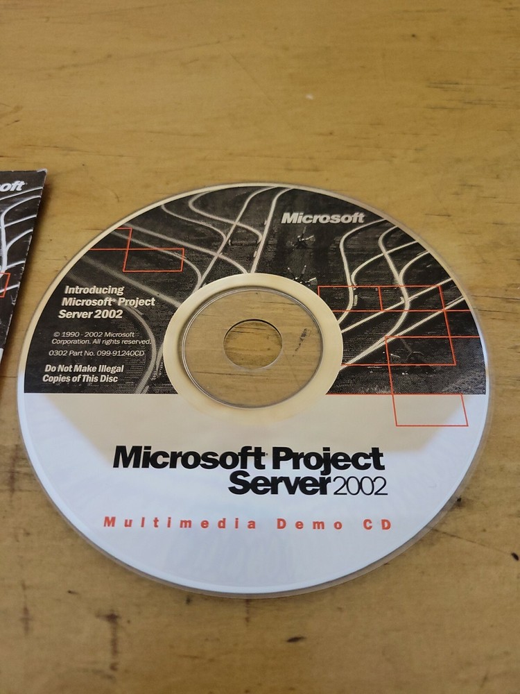 Microsoft Project Server 2002 Multimefia Demo CD