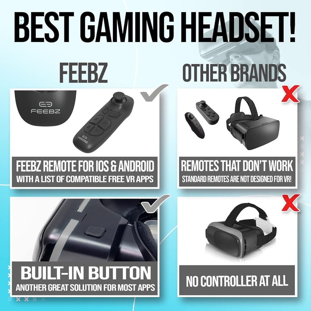 3D VR Headset for Kids 2.0 + Android Remote for iPhone & Android Phones