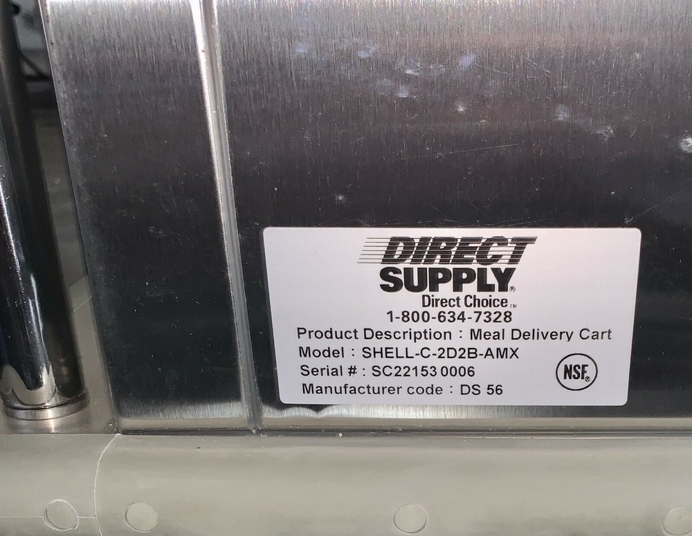 Direct Supply Meal Delivery Cart