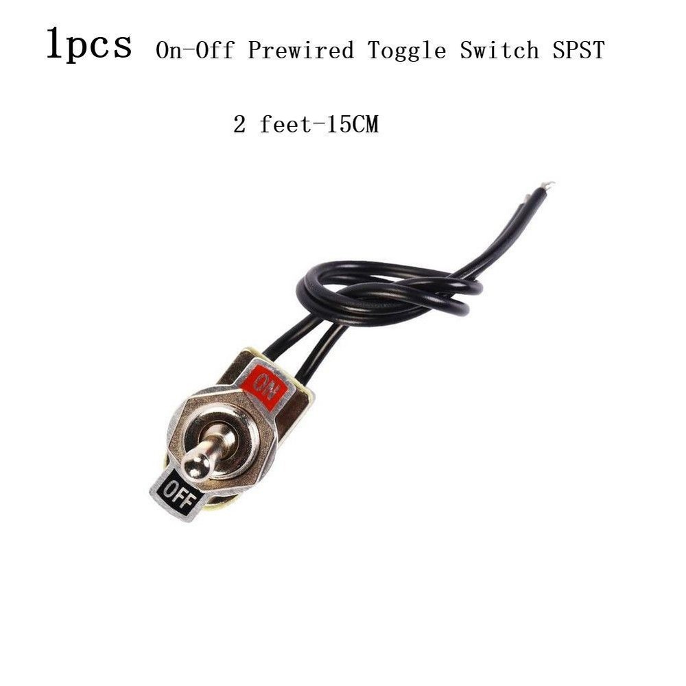 for TOGGLE Switch SPST 6A SPST Contacts Switch for TOGGLE With Wire Switch