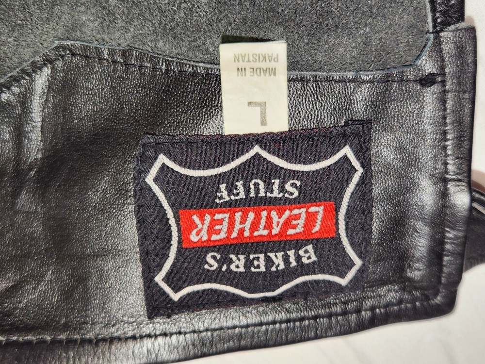 Vintage 100% Leather Motorcycle Chaps