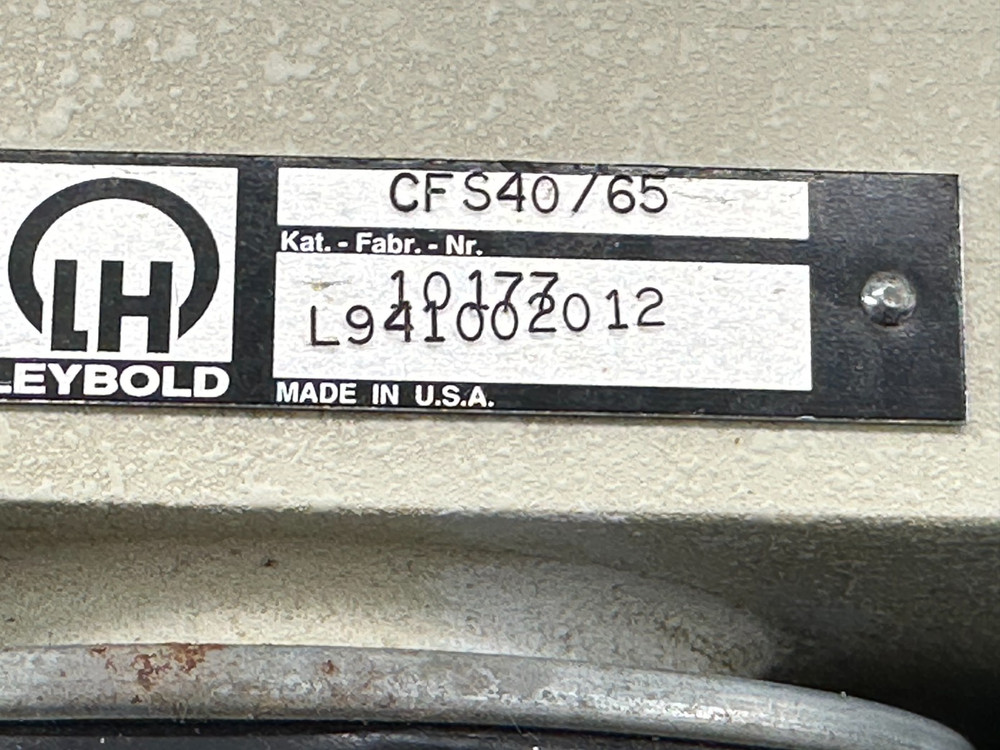 LEYBOLD CFS40/65 VACUUM PUMP FILTER ASSY