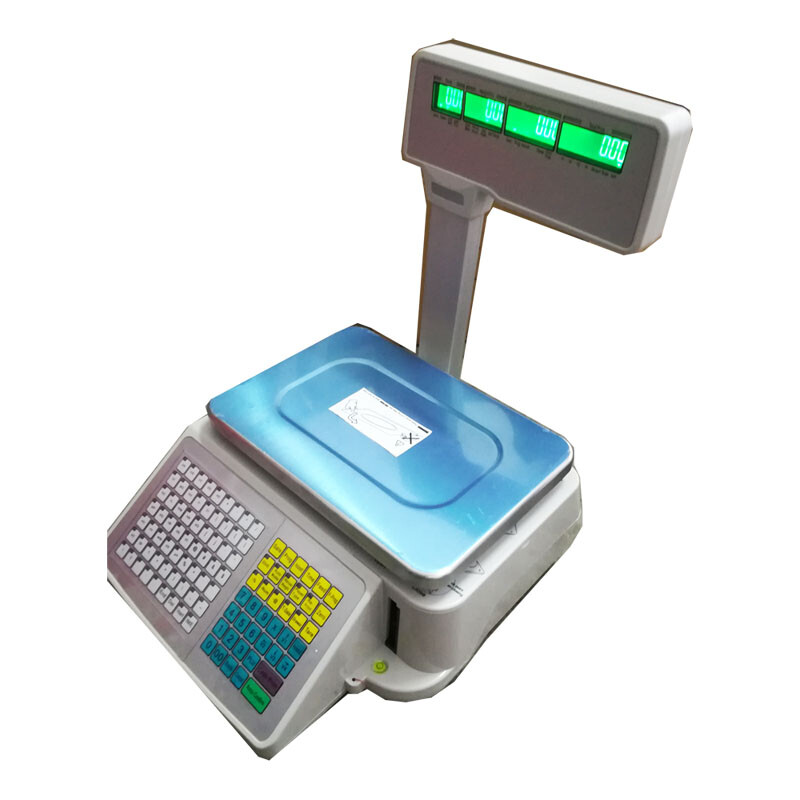 Digital Price Computing Scale Thermal Label Printer 66lbs Capacity Food Scale