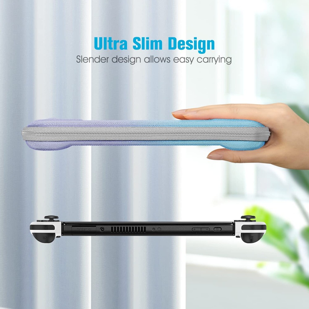 Slim Carrying Case for Nintendo Switch OLED Model 2021/Switch 2017 Storage Bag