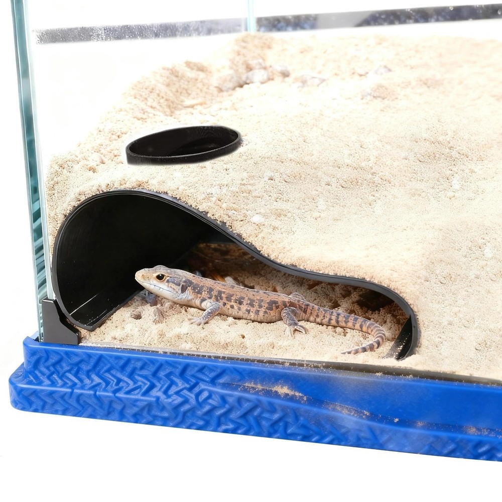 Black Reptile Underground Cave Viewing Hide Lizard Hognose Leopard