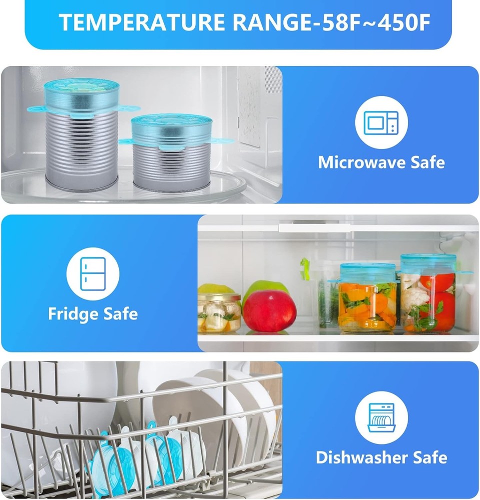 Small Silicone Stretch Lids Reusable Container