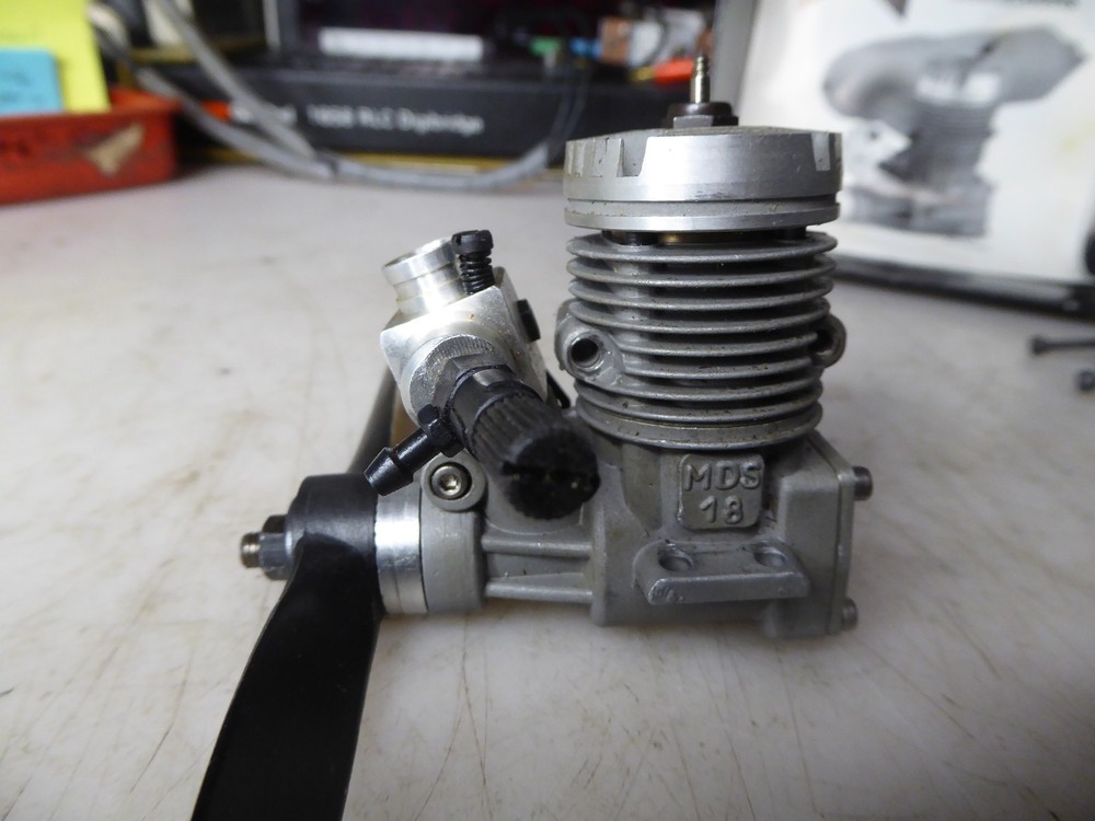 MDS 18 Pro Series RC Engine with muffler,box & paperwork