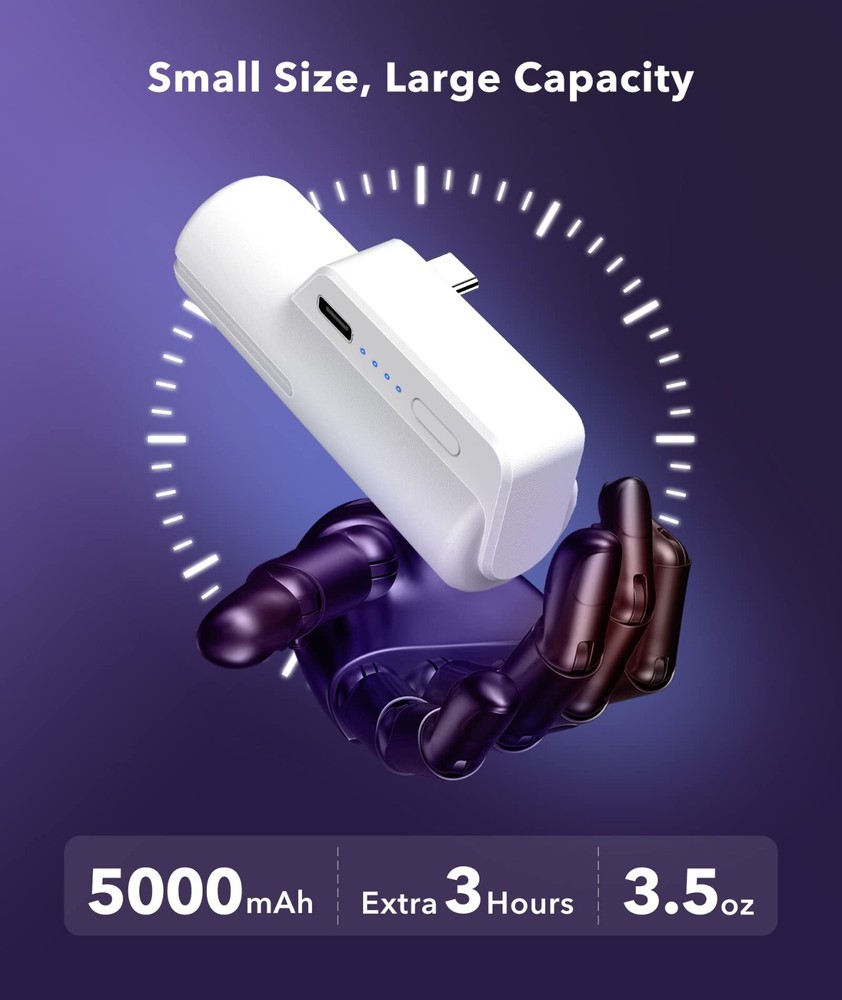 5000mAh Rechargeable for Meta/Oculus Quest 2 Accessories Battery Pack