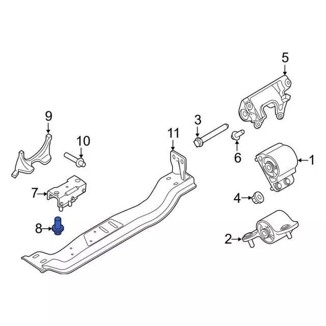 Genuine Trans Mount Bolt 391558-S102