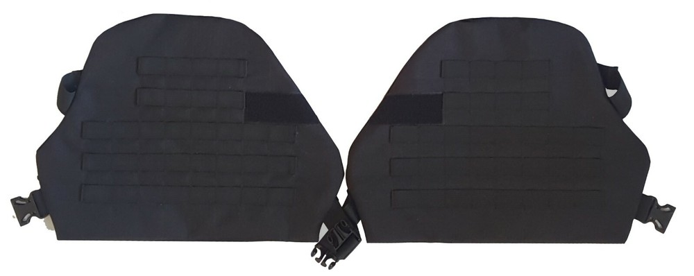 Thigh pads black covers, size S