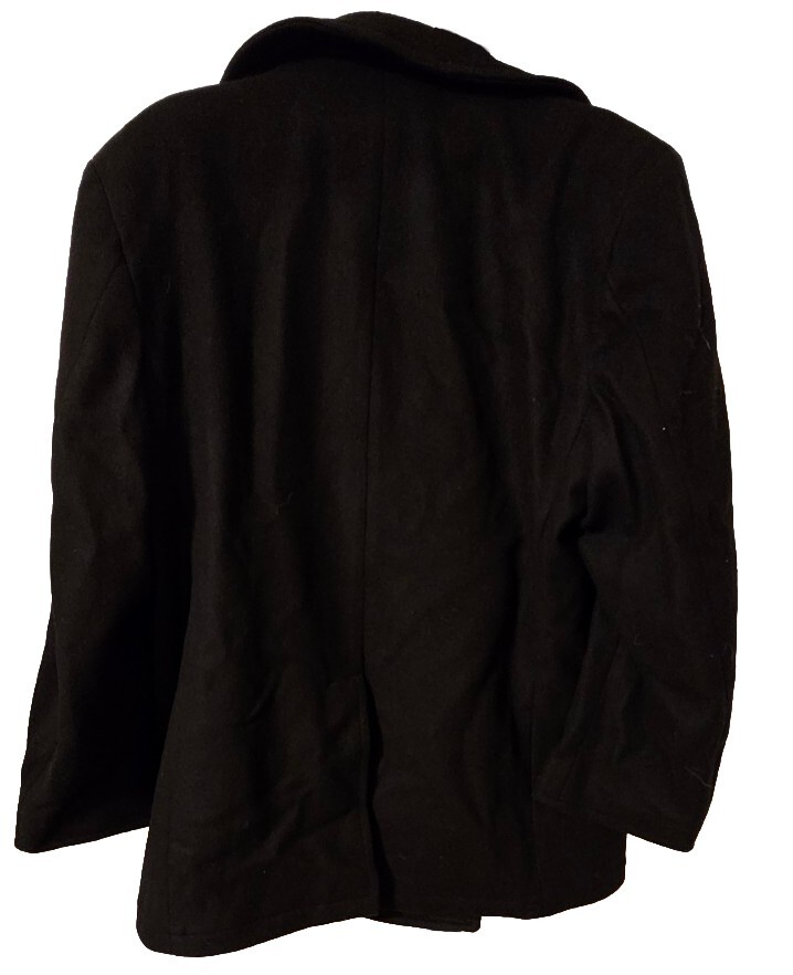New Navy Pea Coat, Size 62S
