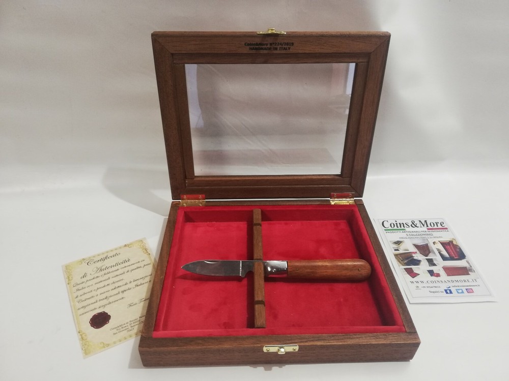 Wood Display Case For Knives Coins