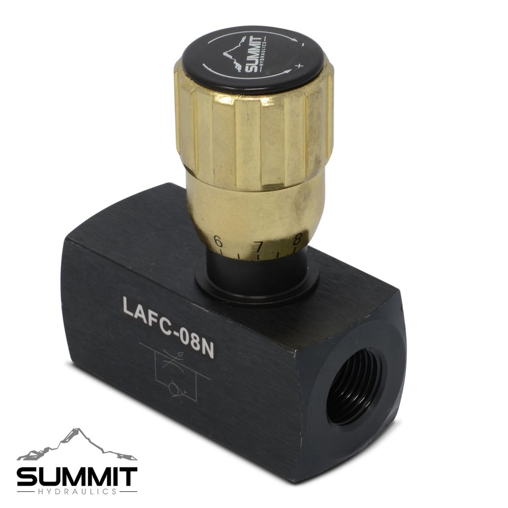 Hydraulic In-Line Adjustable Variable Control Valve w/ Free Rev Flow, 1/2” NPT