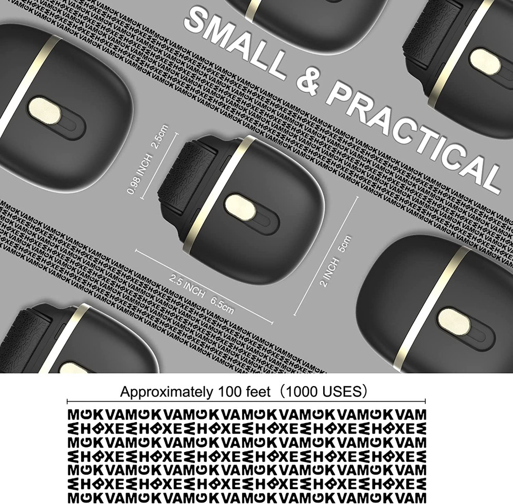 Identity Protection Roller Stamps 2 Pack - Confidential Roller Stamp with 4 Refi
